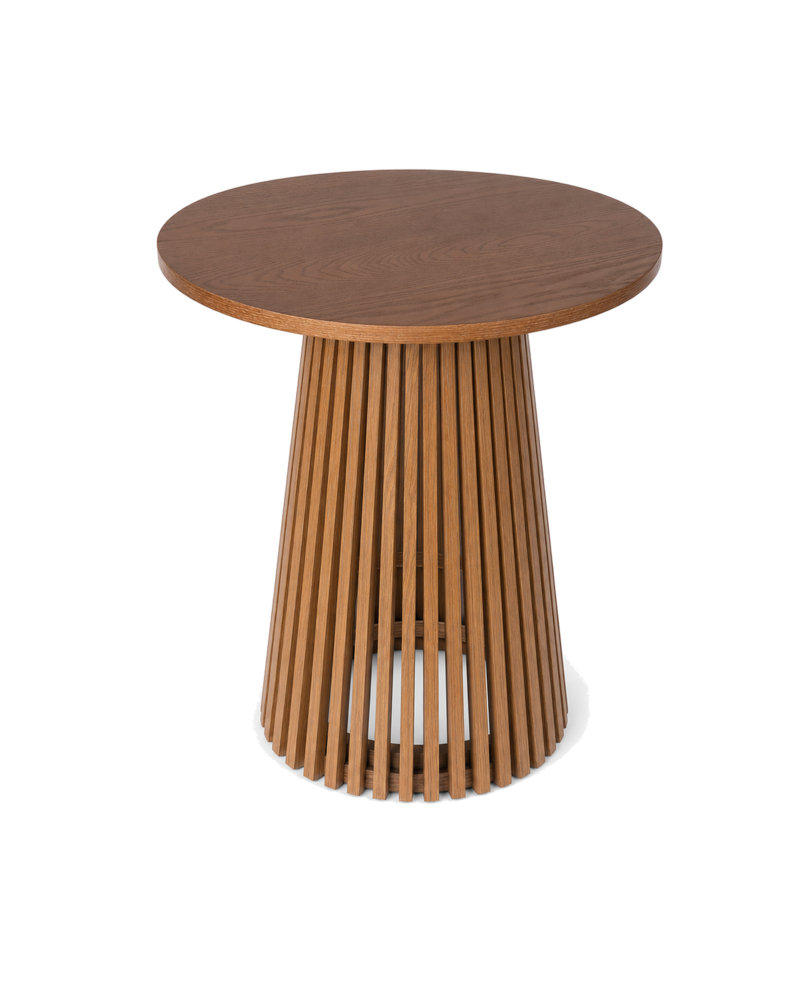 Luxavia Bijzettafel Rond · Donker Walnoot