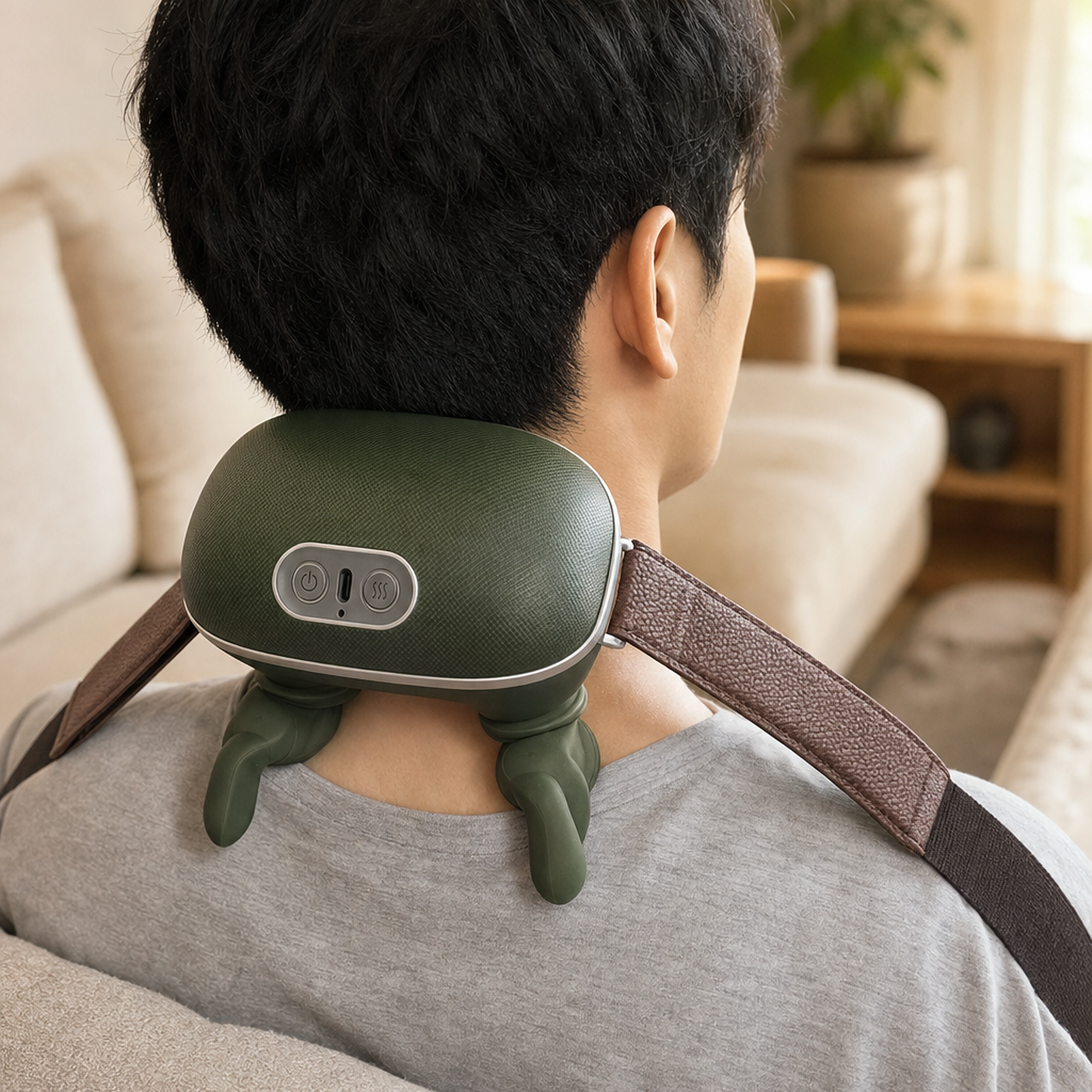 Luxavia Nekmassager · Donkergroen - Afbeelding 2