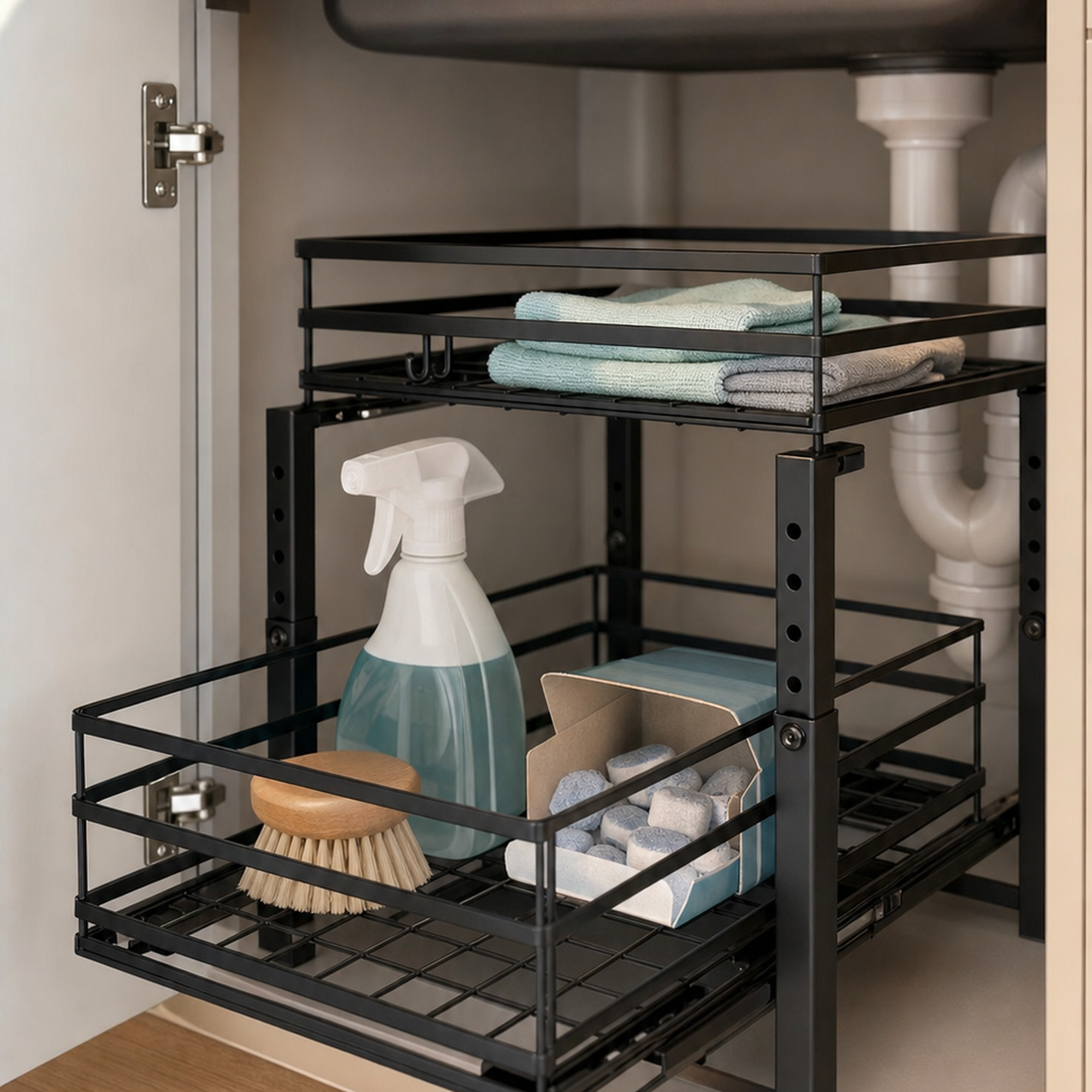 Luxavia Gootsteenkast Organizer · Zwart